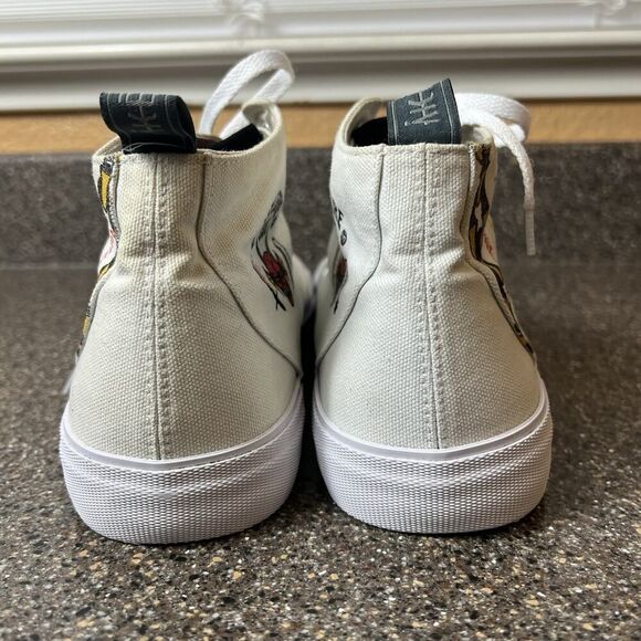 Akedo x Stranger Things Hellfire Club White Mid Top Sneaker Men US 12 EU 45 Shoe - Picture 9 of 12